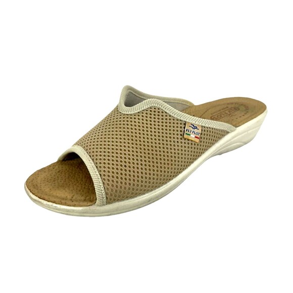 Fly Flot Italy Women's Anatomic Anti-Shock Sandal  Size 8  Comfort Wedge Slides - Picture 2 of 11